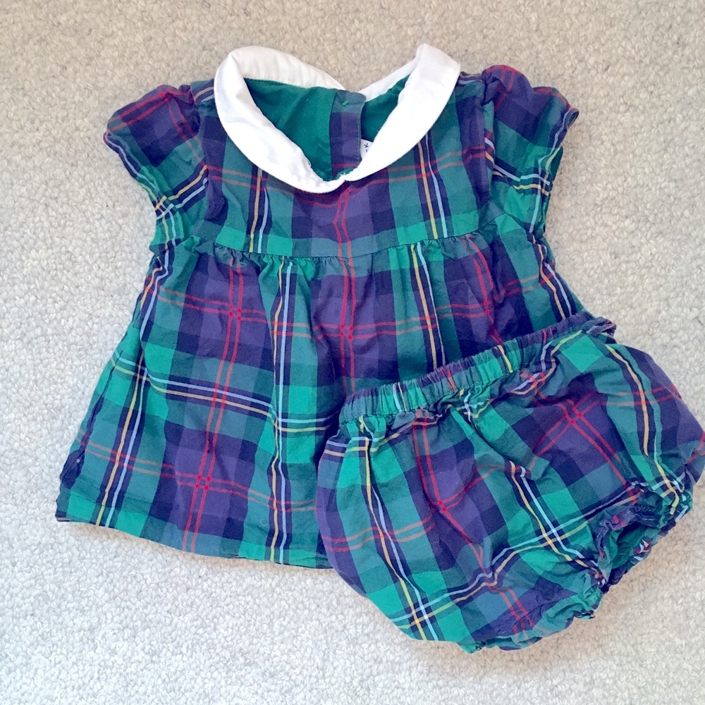 Janie & Jack Dress/Bloomers: 12-18 mo (runs small)